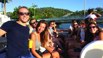 Group of people on boat
